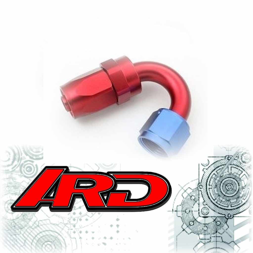 ARD ARE0209-1504-RED/BLU Фітинг AN4 150° червоний/синій Photo-1 
