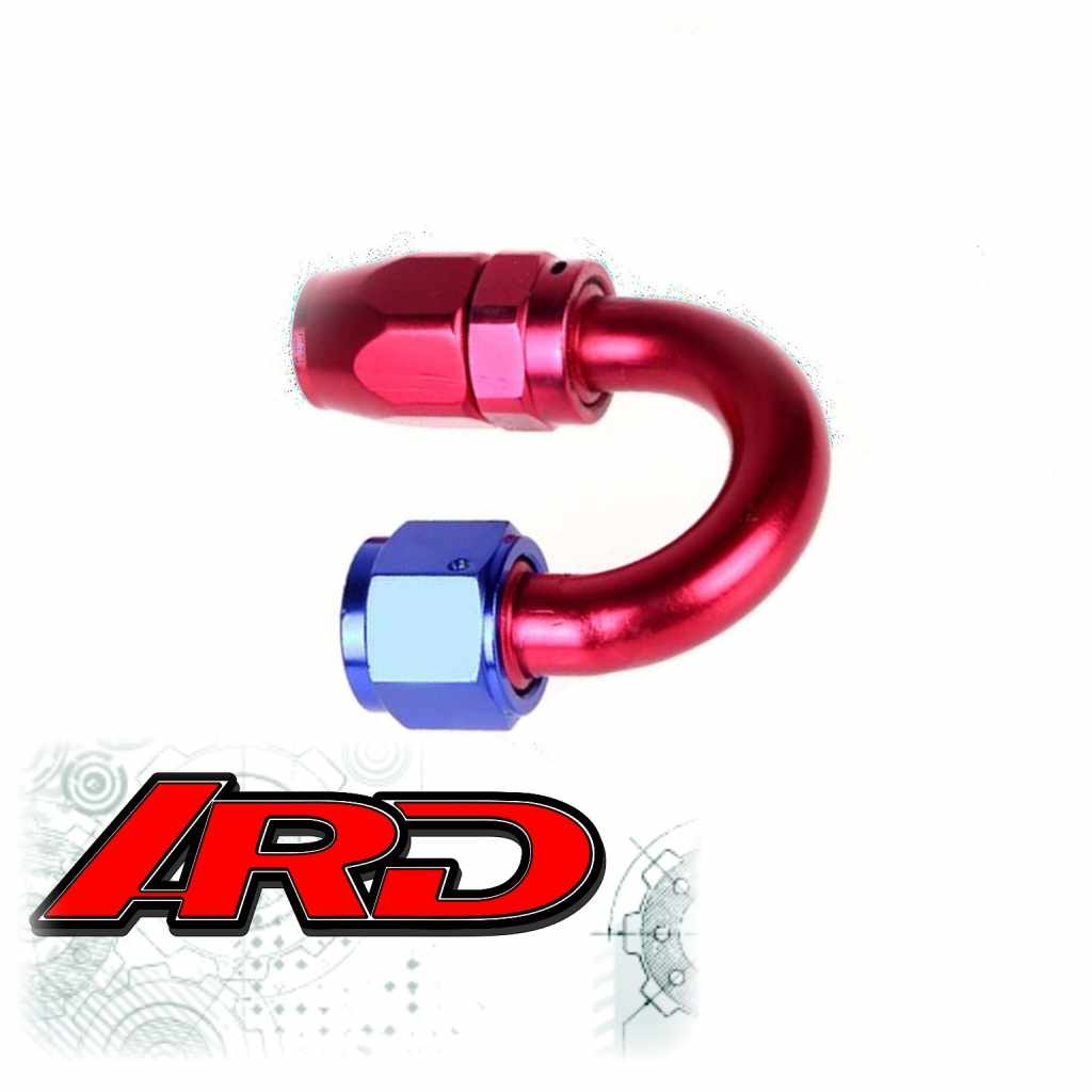 ARD ARE0209-1804-RED/BLU Фітинг AN4 180° червоний/синій Photo-1 