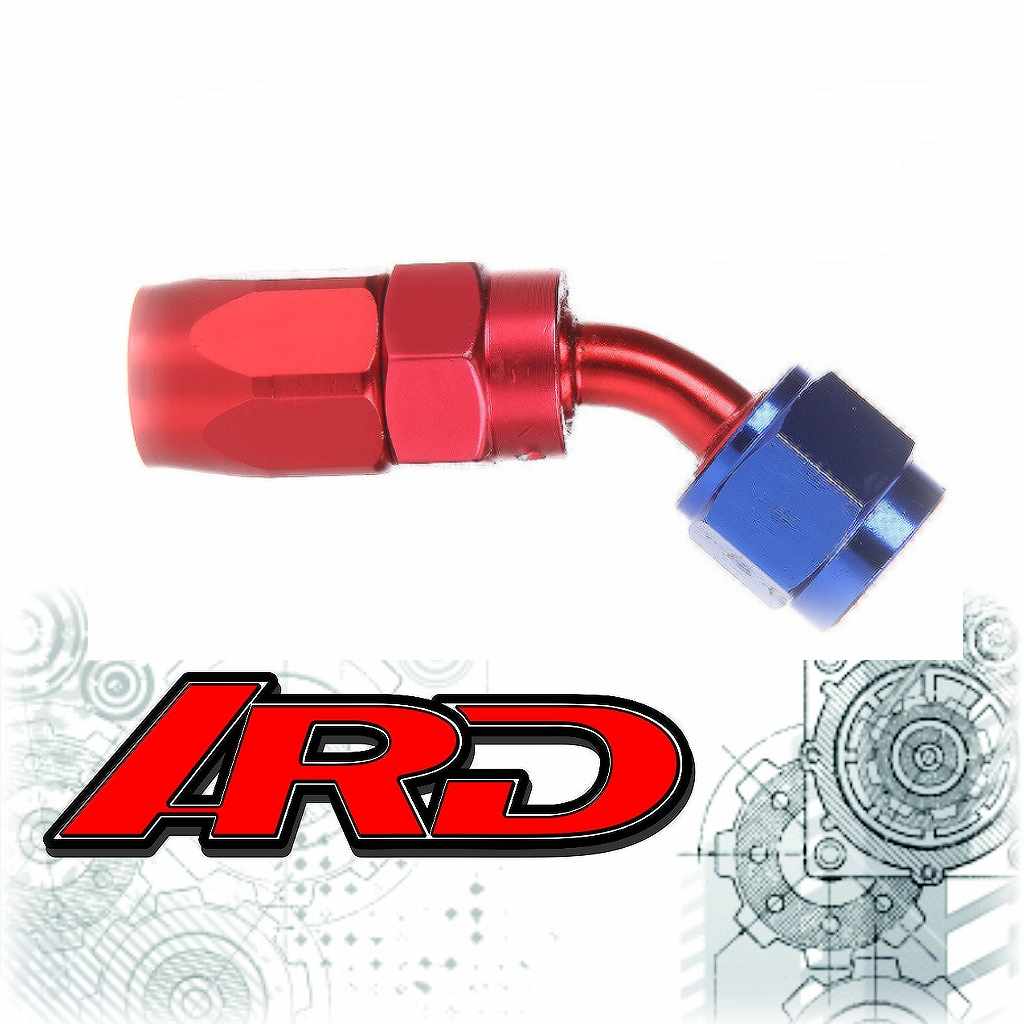 ARD ARE0209-3008-RED/BLU Фітинг AN8 30° червоний/синій Photo-1 