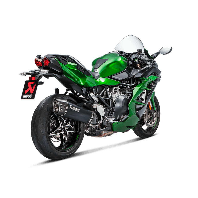 AKRAPOVIC s-K10SO21-Hraabl Вихлопна система Slip-On Line (Titanium) KAWASAKI NINJA H2 SX 2018 Photo-1 