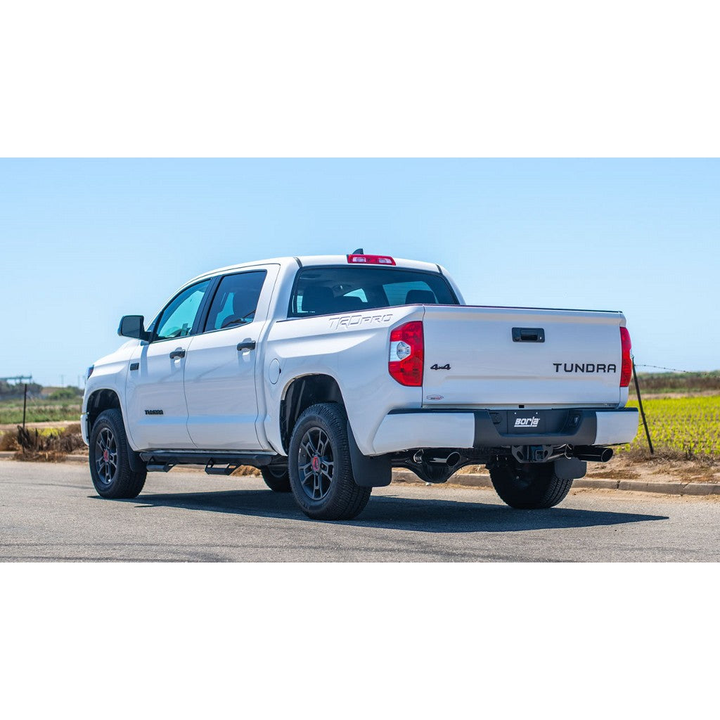 BORLA 140638BC Вихлопнаяя система для TOYOTA TUNDRA 2014+ 4.6L/5.7L TIP 4 "RD X 14" BLACK CHROME Photo-1 