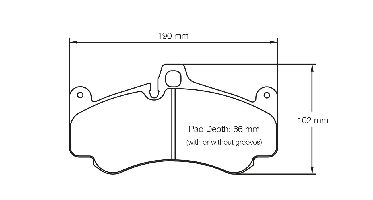 PAGID 2707-RSL19 Гальмівні колодки RSL19 передні PORSCHE 997 GT3/Turbo/GT2/996 GT2/GT3 (18 мм) Photo-0 