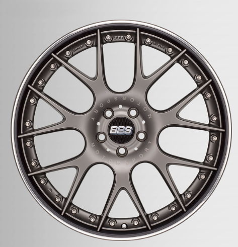 BBS 0711039# Колісний диск CH-RII CH601 Platinum/Black 9x21 PCD 5x112 ET32 CB82,0 PFS Photo-1 