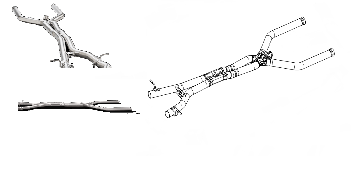 AKRAPOVIC E-ME/T/5 Середня частина вихлопу Evolution для MERCEDES-Benz AMG E63/E63S (W213) 2018+ Photo-0 