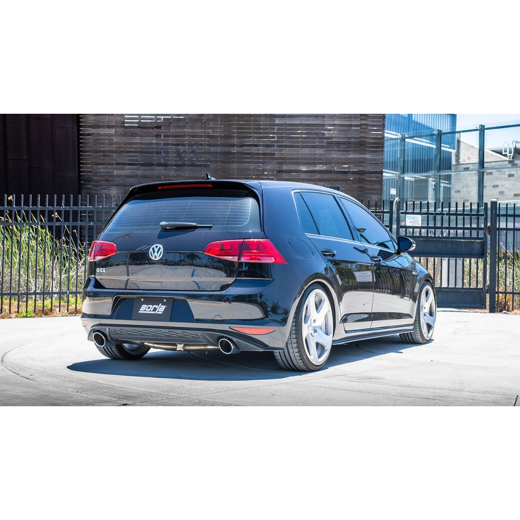 BORLA 140750 Вихлопна система S-TYPE S RD RL AC SR Наконечник: 4 RD X 9.5 дюйма для VW GTI MK7 15-17 2.0L Photo-2 