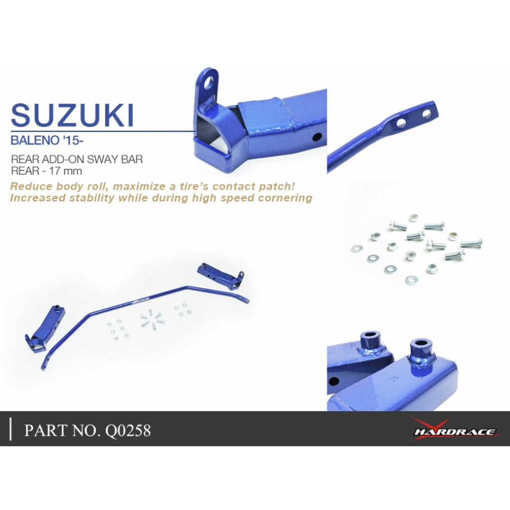 HARDRACE Q0258 REAR ADD-ON Стабілізатор - 17MM 3 PCS/SET SUZUKI BALENO 15 Photo-4 