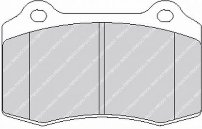 FERODO FDS1348 DS Performance Колодки для супортів JBT CM4P (малий)/BREMBO Photo-0 