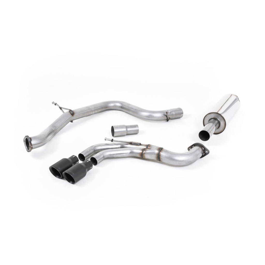 MILLTEK SSXVW332 кат-бек Twin 80mm GT80 ECA для VW Golf MK7 GTD 2.0 TDI 185PS Photo-0 