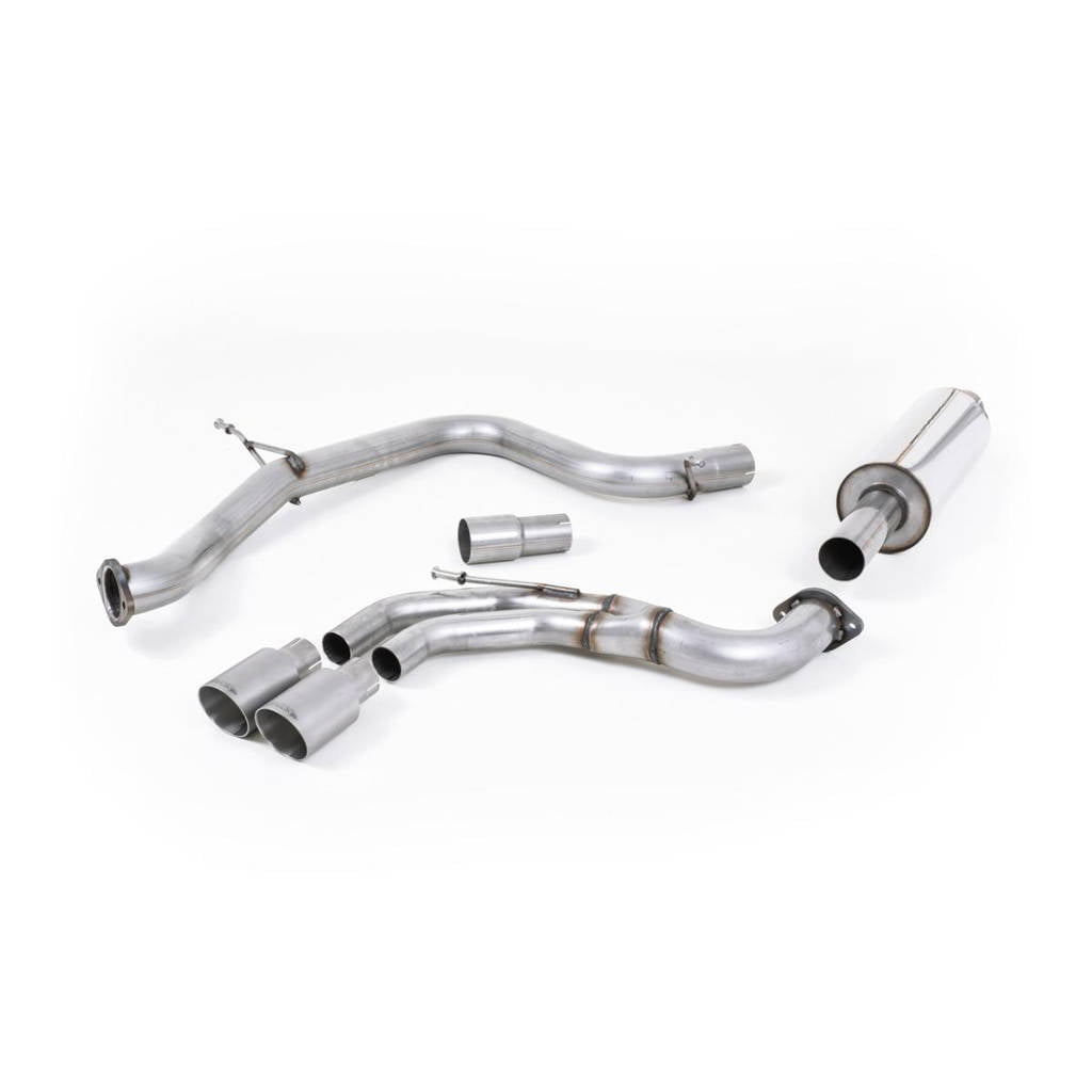 MILLTEK SSXVW339 кат-бек Twin 80mm GT80 ECA для VW Golf MK7 GTD 2.0 TDI 185PS Photo-0 