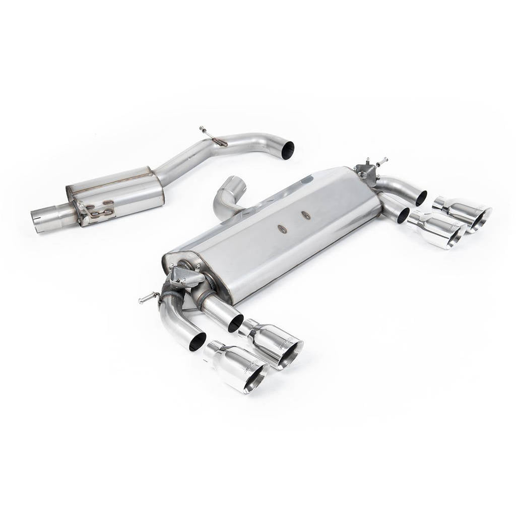 MILLTEK SSXVW399 Кат-Бек Quad 100mm GT100 ECA для VW Golf MK7 R 2.0 TSI 300PS Photo-0 