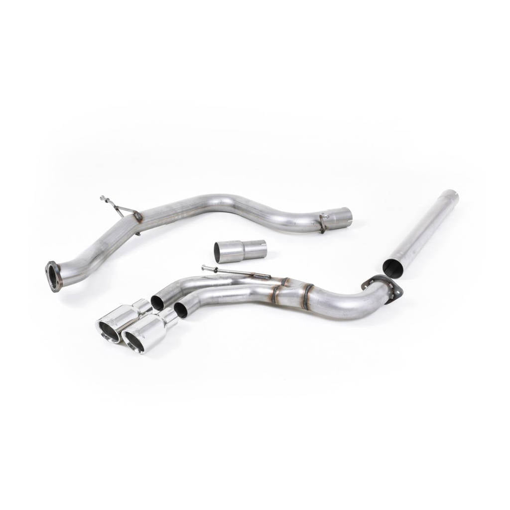 MILLTEK SSXVW242 кат-бек Twin 80mm GT80 для VW Golf MK7 GTD 2.0 TDI 185PS Photo-0 