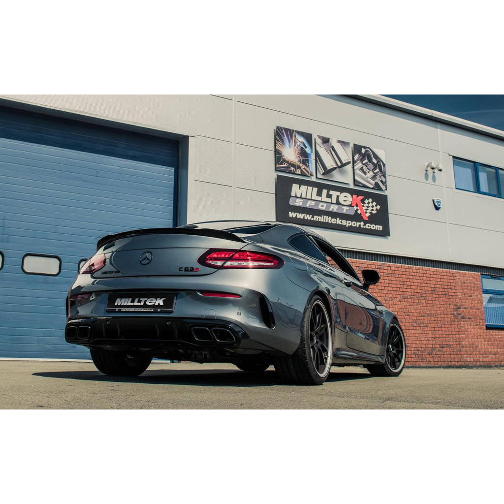 MILLTEK SSXMZ123 Rear Silencer (s) ECA для MERCEDES-Benz C-Class C63 & C63 S (W205) Saloon 4.0 Bi-Turbo V8 Photo-1 