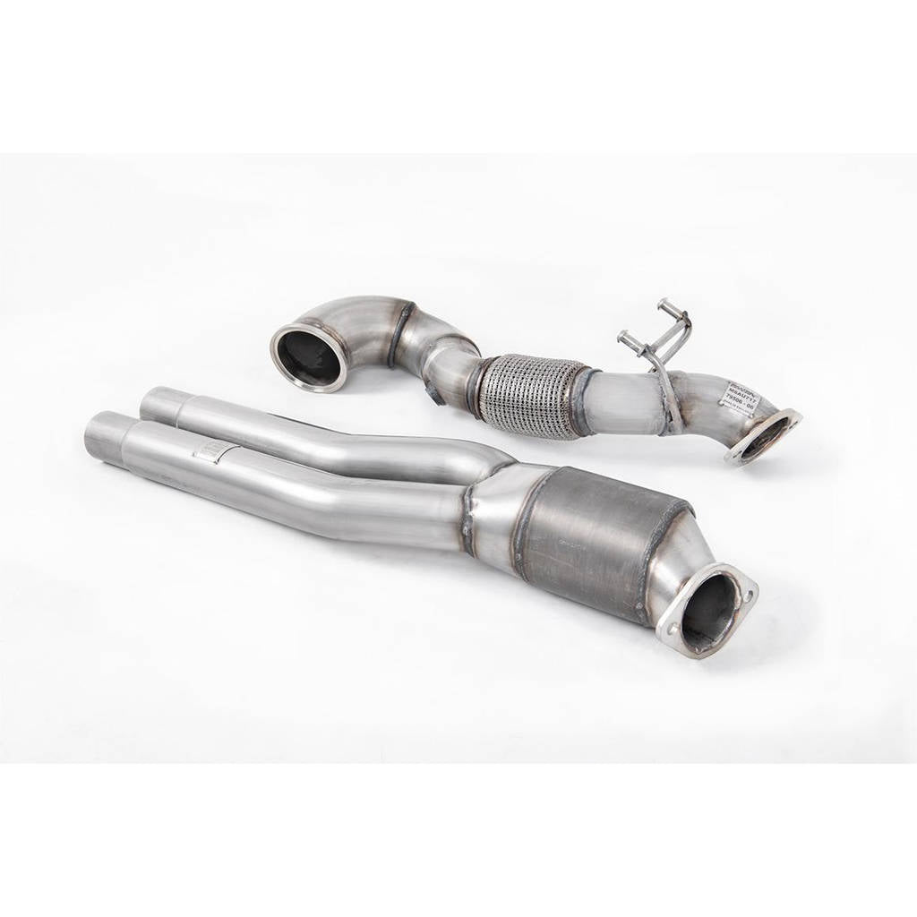 MILLTEK SSXAU726 Large Bore Downpipe and Hi-Flow Sports Cat для AUDI RS3 Saloon / Sedan 400PS (8v MQB) Photo-0 