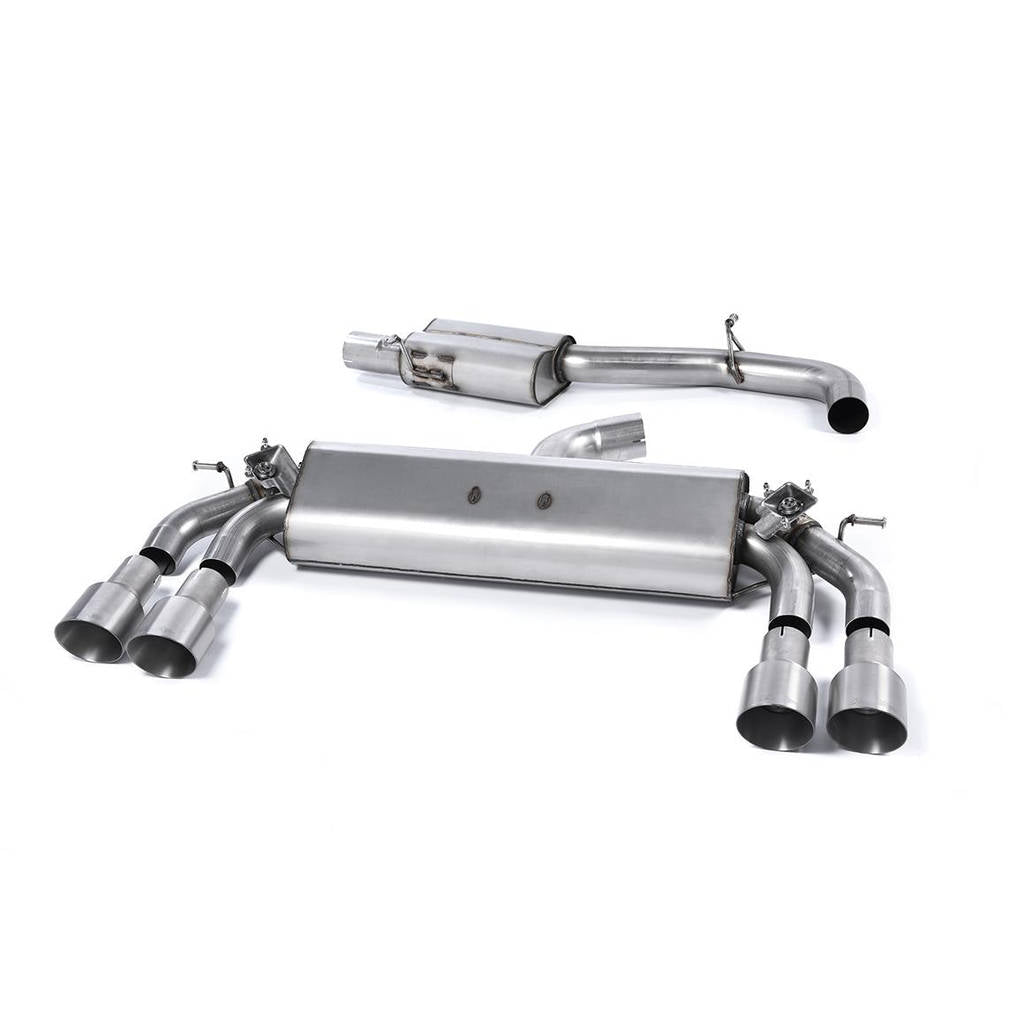 MILLTEK SSXAU422 кат-Бек Quad 100mm GT100 ECA для AUDI S3 2.0 TFSI quattro Sportback 8V Photo-0 