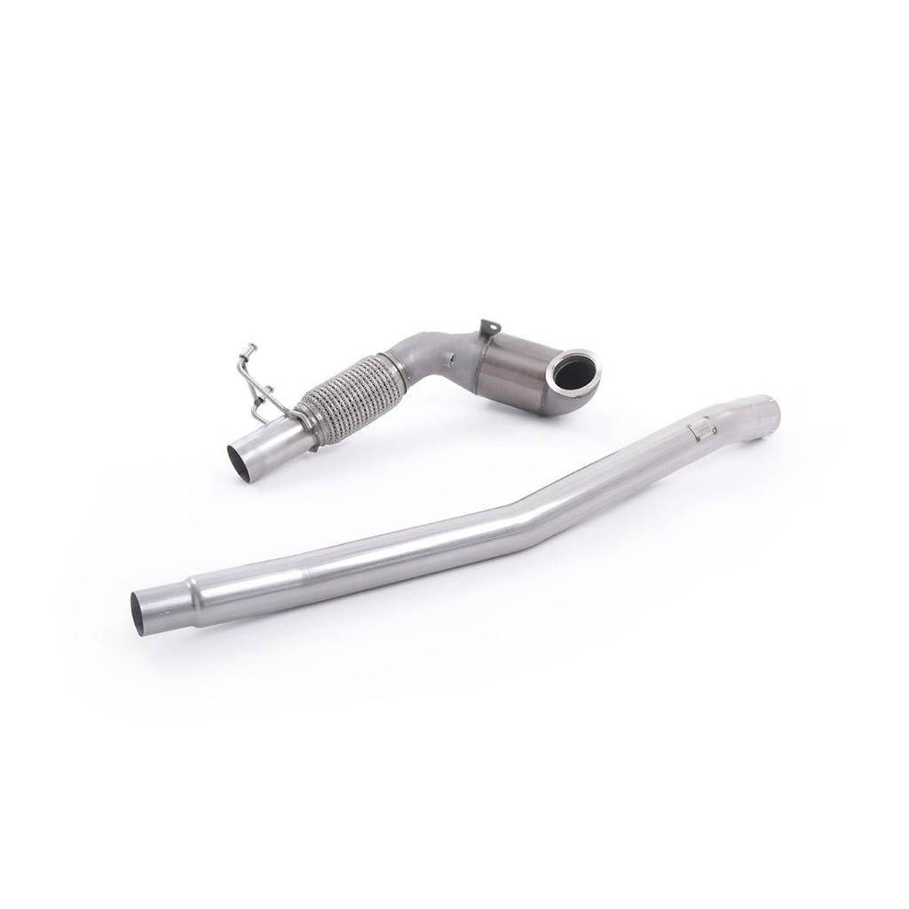 MILLTEK SSXVW349 Large Bore Downpipe and Hi-Flow Sports Cat для AUDI A3 2.0 TFSI quattro Sedan 8v (U Photo-0 