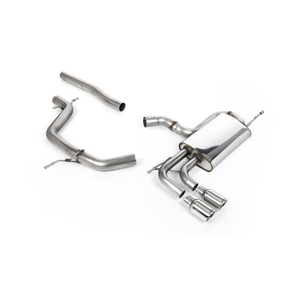MILLTEK SSXVW295 Кат-бек Twin 80mm Jet для SEAT Leon FR 2.0 TDi 170PS DPF Photo-0 