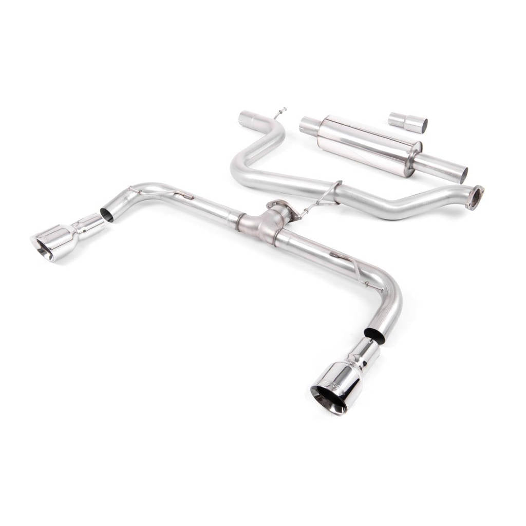 MILLTEK SSXVW246 Кат-бек Dual 100mm GT100 для VW Golf MK7 GTD 2.0 TDI 185PS Photo-0 