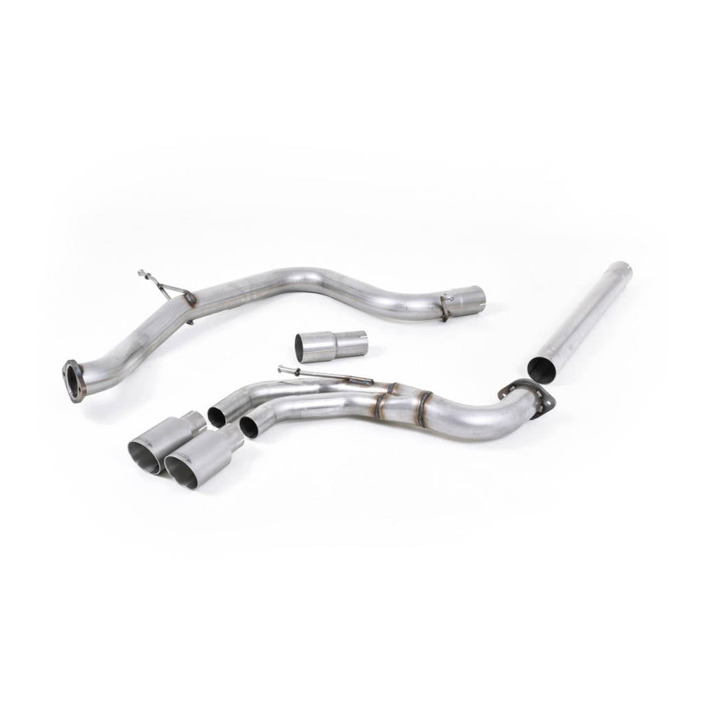 MILLTEK SSXVW340 Кат-бек Twin 80mm GT80 для VW Golf MK7 GTD 2.0 TDI 185PS Photo-0 