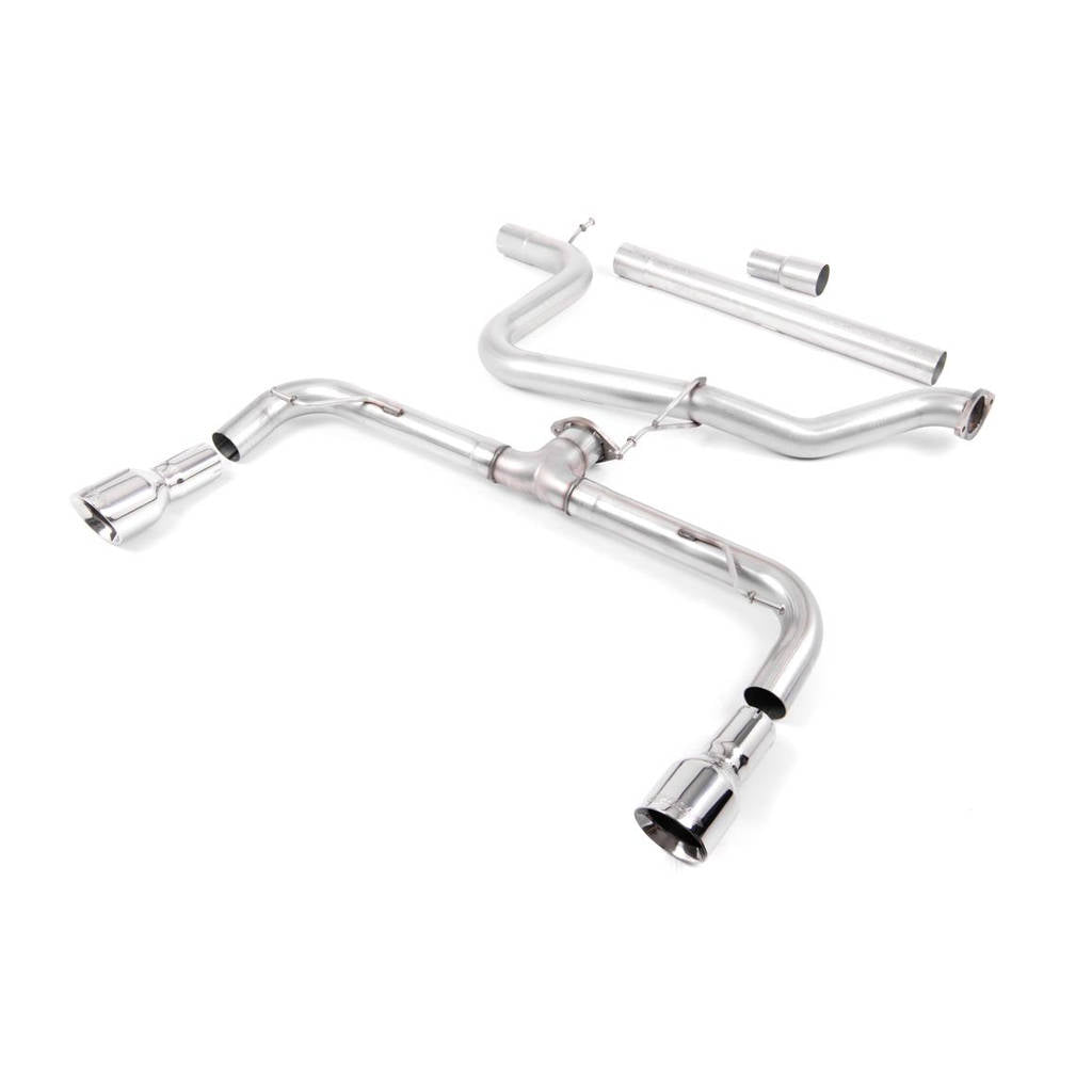 MILLTEK SSXVW247 Кат-бек Dual 100mm GT100 для VW Golf MK7 GTD 2.0 TDI 185PS Photo-0 