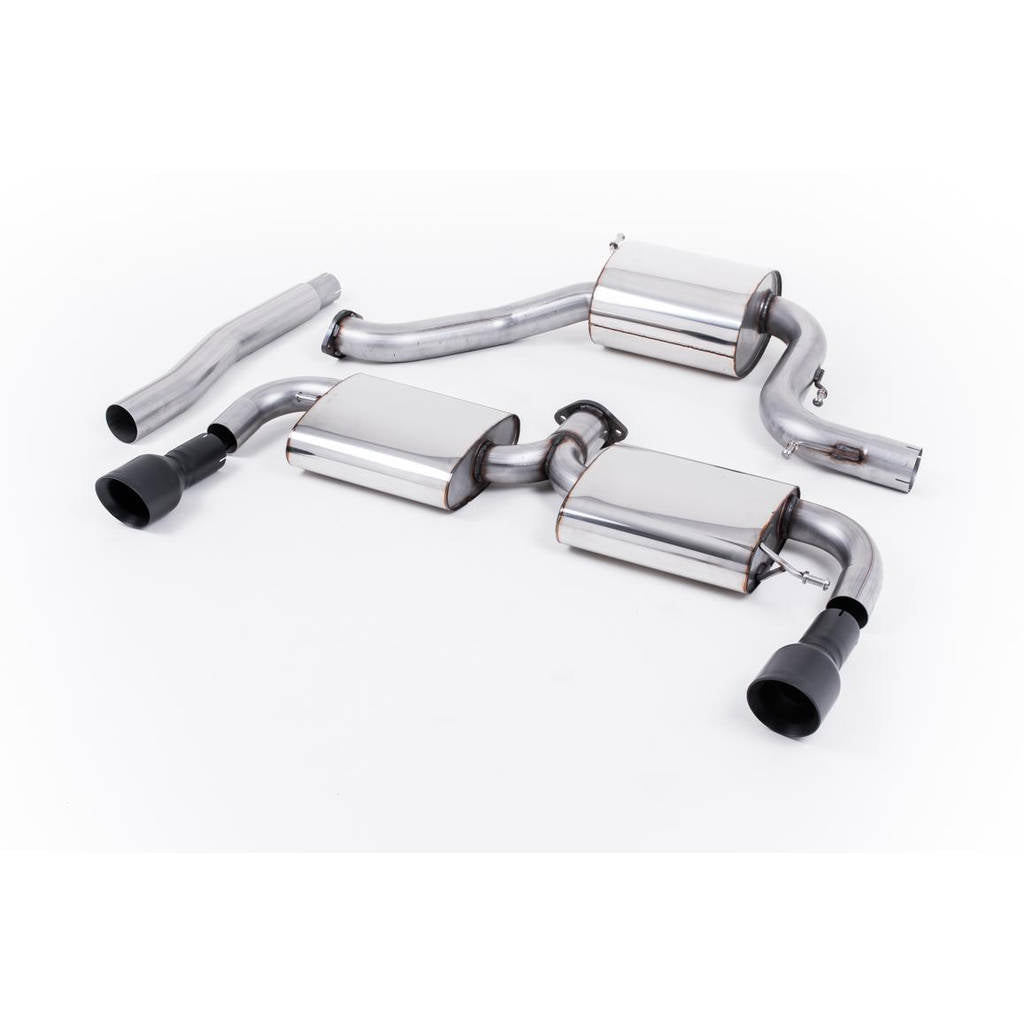 MILLTEK SSXVW190 Вихлопна система Cat-back Dual 100mm GT100B ECA для VW Scirocco R Photo-0 