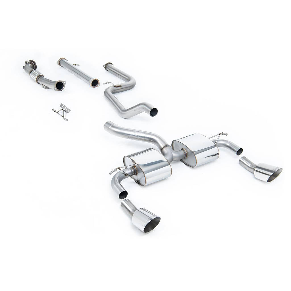 MILLTEK SSXFD087 Turbo-back excluding Hi-Flow Sports Cat Dual DTM для FORD Focus MK2 RS 2.5 T 305PS Photo-0 