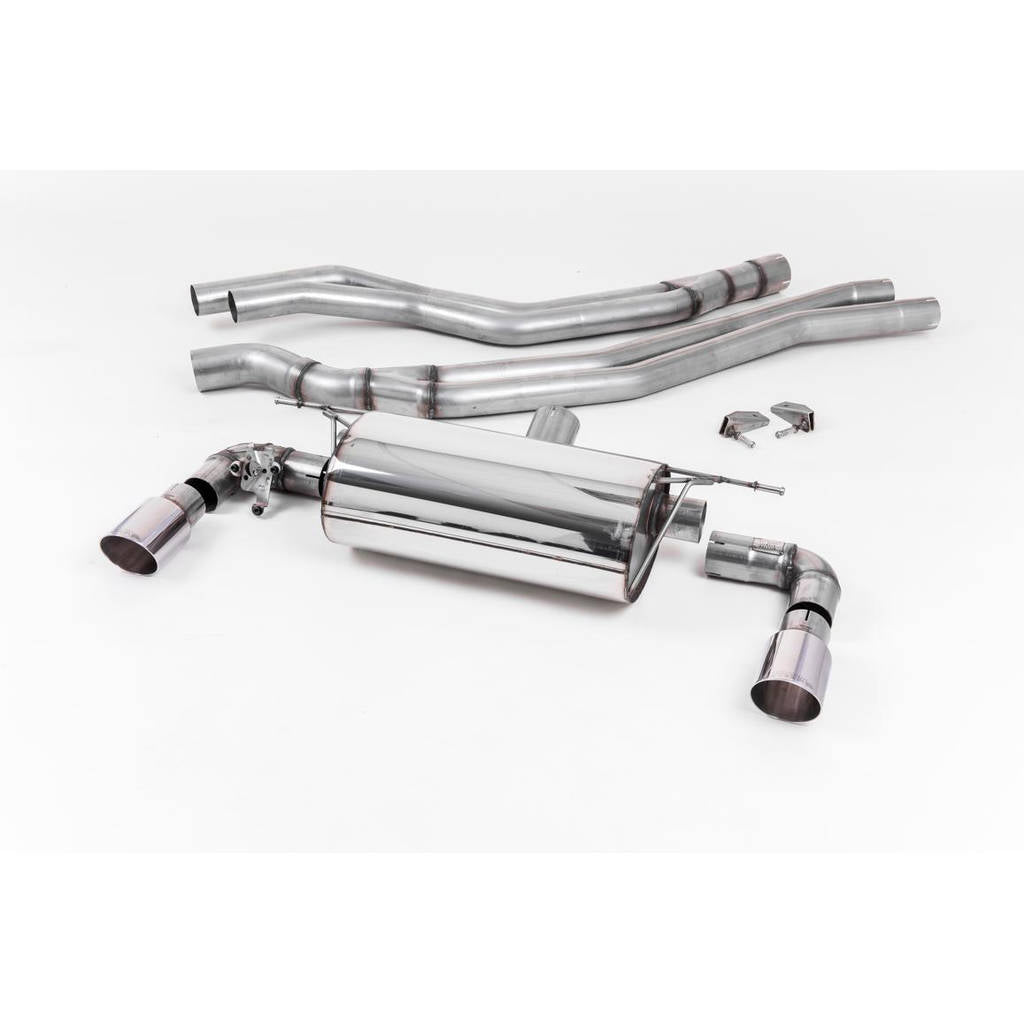 MILLTEK SSXBM1046 кат-бек Twin 90mm GT90 для BMW 1 Series M140i 3 & 5 Door (F20 & F21 LCI) Photo-0 