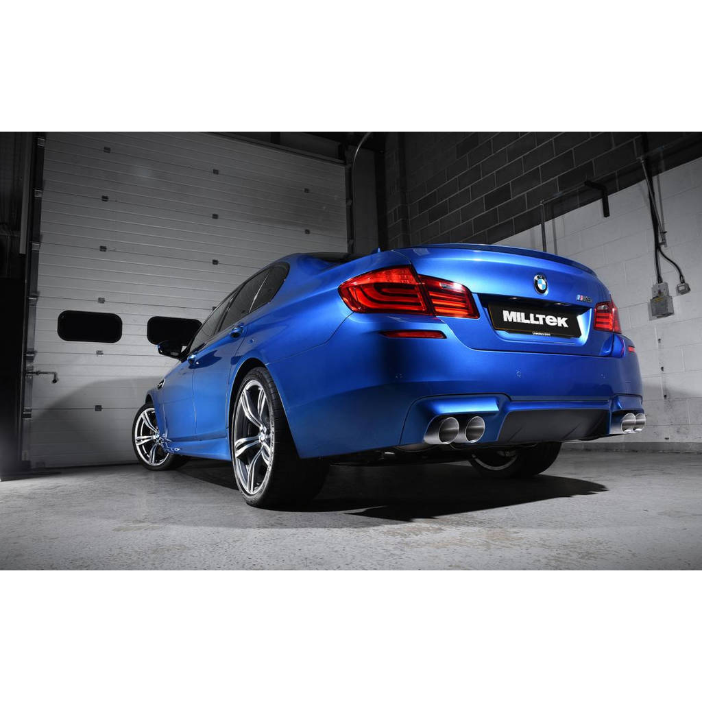 MILLTEK SSXBM1018 Кат-бек Quad 90mm GT90 ECA для BMW 5 Series M5 Saloon M TwinPower Turbo V8 (F10) Photo-2 