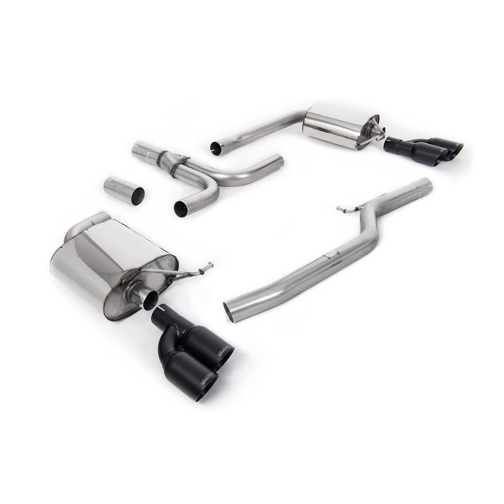 MILLTEK SSXAU663 кат-бек Twin 80mm GT для AUDI A5 Cabriolet 3.0 TDi (DPF) quattro Photo-0 