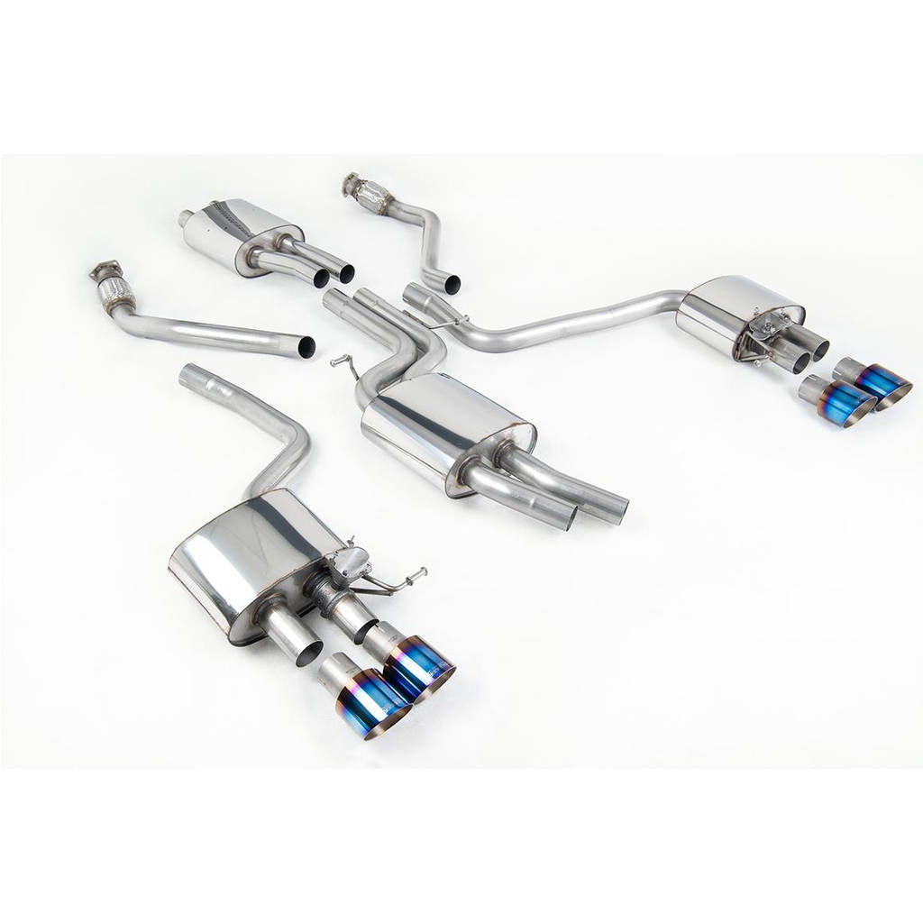 MILLTEK SSXAU670 Кат-бек Quad 100mm GT100 для AUDI SQ5 3.0 TFSI Supercharged Photo-0 