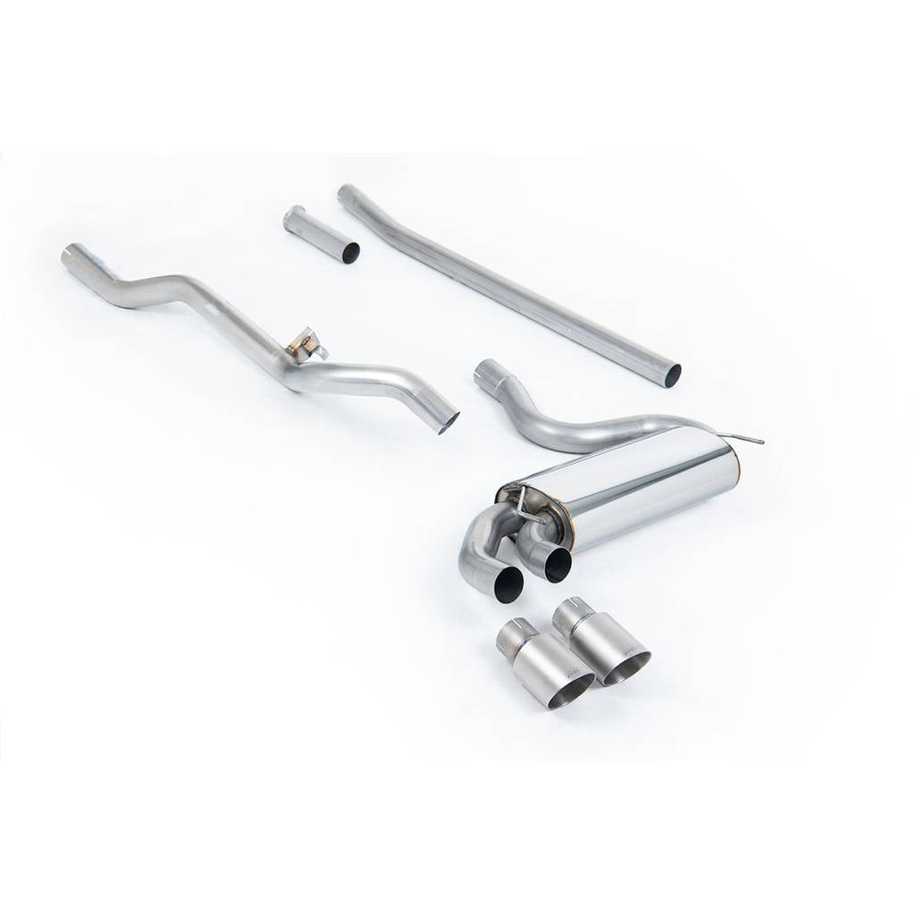 MILLTEK MCXAU110 Downpipe-back Twin 90mm GT90 для AUDI Coupe UR quattro 10V Turbo Photo-0 