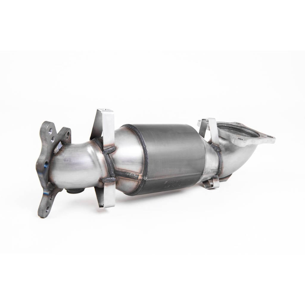 MILLTEK SSXHO238 Cast Downpipe with HJS High Flow Sports Cat для HONDA Civic Type R FK8 2.0 i-VTEC Photo-0 