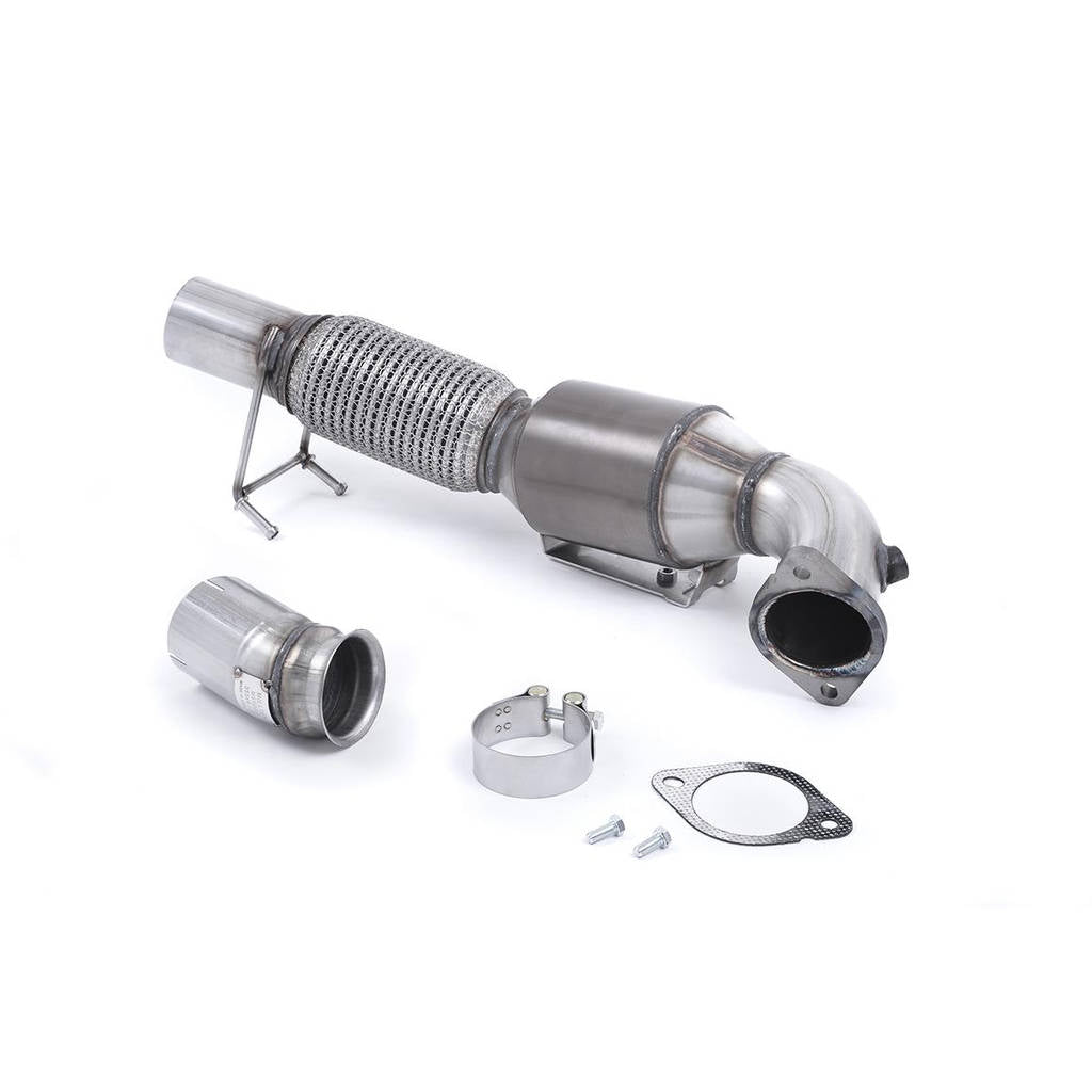 MILLTEK SSXFD193 Large Bore Downpipe and Hi-Flow Sports Cat 76,2 для FORD Focus Mk3 RS 2.3 L EcoBoost Photo-0 