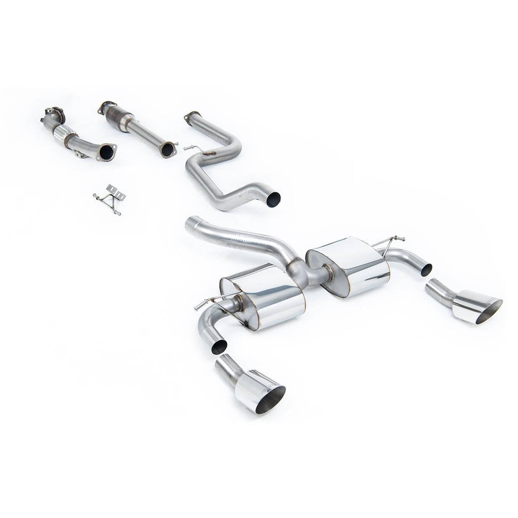 MILLTEK SSXFD069 Turbo-back including Hi-Flow Sports Cat Dual DTM для FORD Focus MK2 RS 2.5 T 305PS Photo-0 