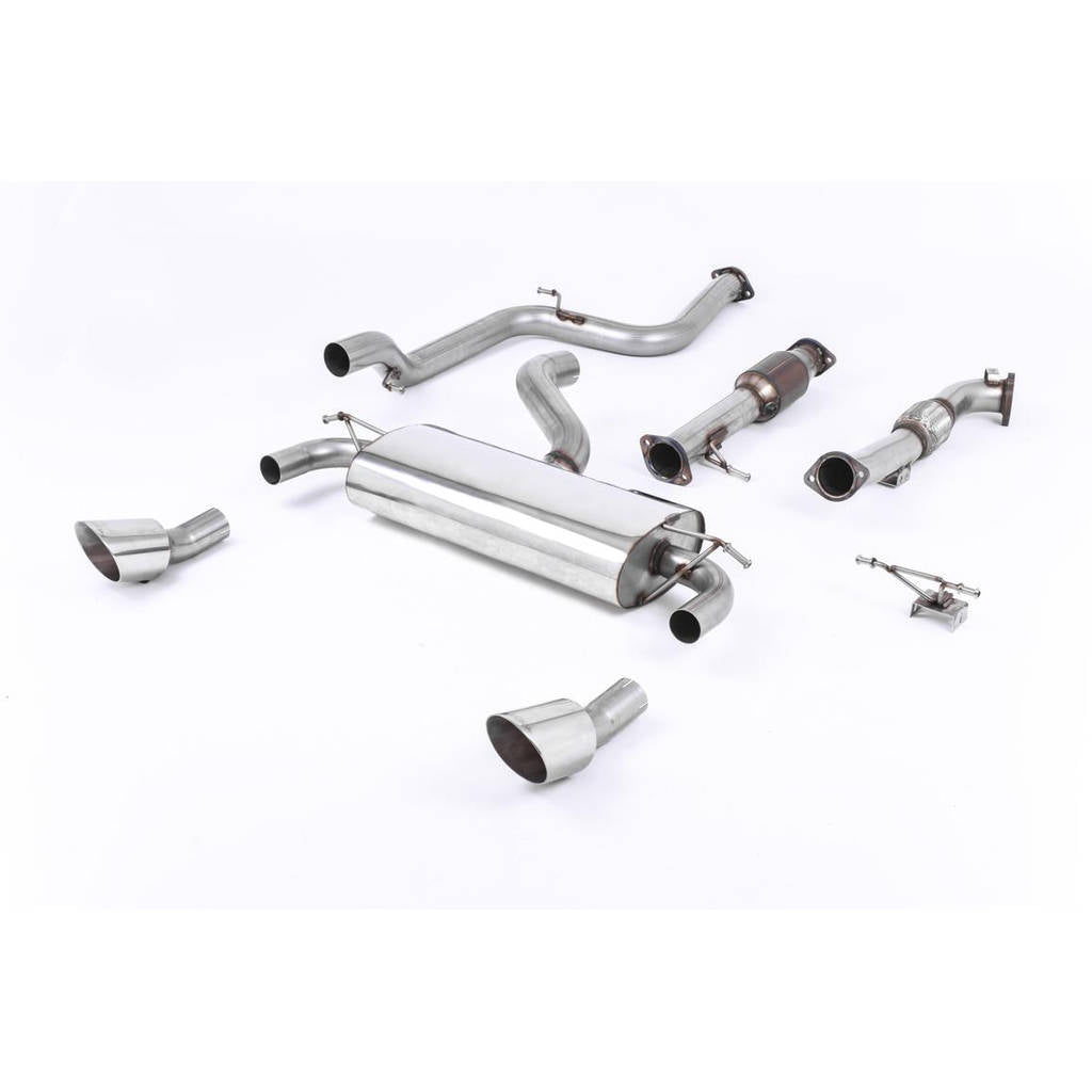 MILLTEK SSXFD083 Turbo-back including Hi-Flow Sports Cat Dual DTM ECA для FORD Focus MK2 RS 2.5 T 305 Photo-0 