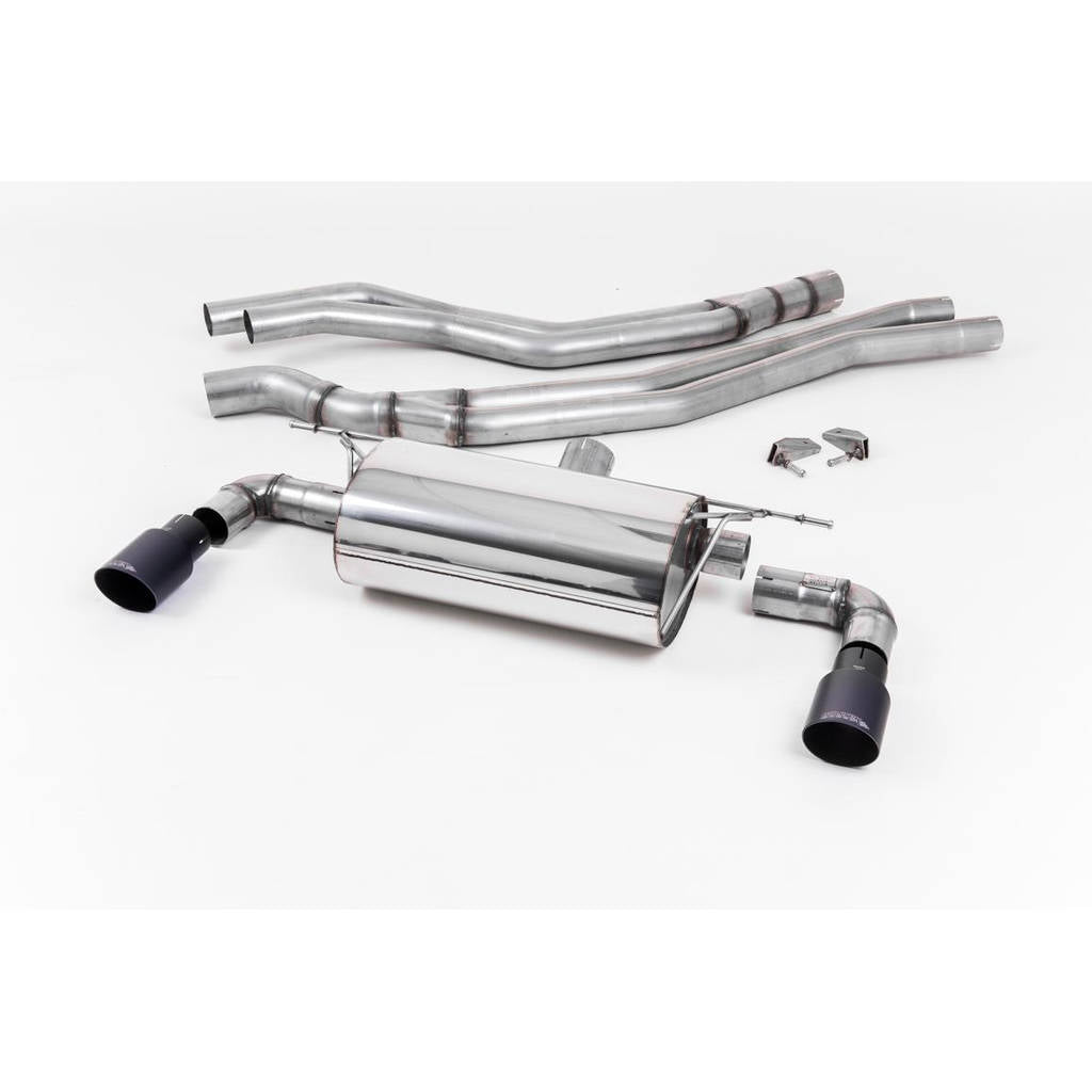 MILLTEK SSXBM1041 кат-бек Twin 90mm GT90 для BMW 1 Series M140i 3 & 5 Door (F20 & F21 LCI) Photo-0 