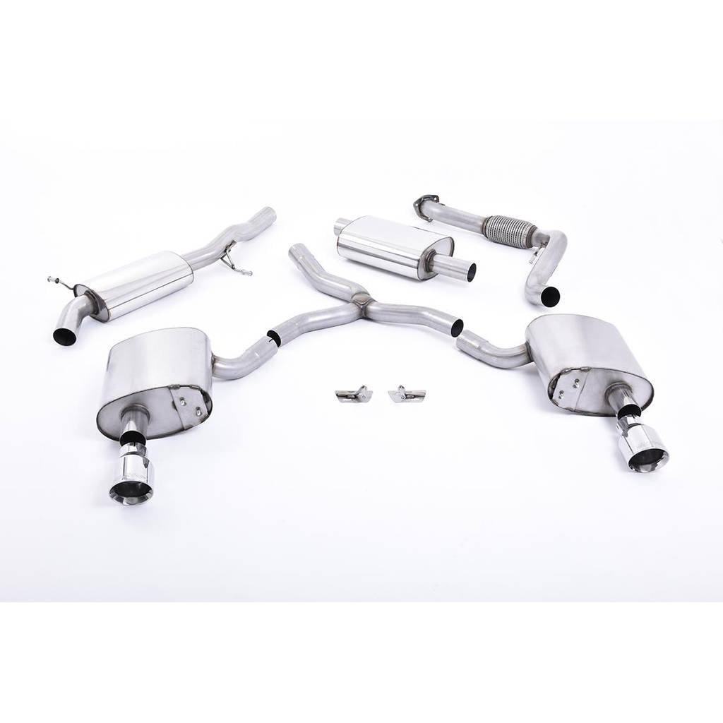MILLTEK SSXAU608 Кат-бек Dual GT100 ECA для AUDI A4 2.0 TFSI B9 Quattro Saloon & Avant Photo-0 