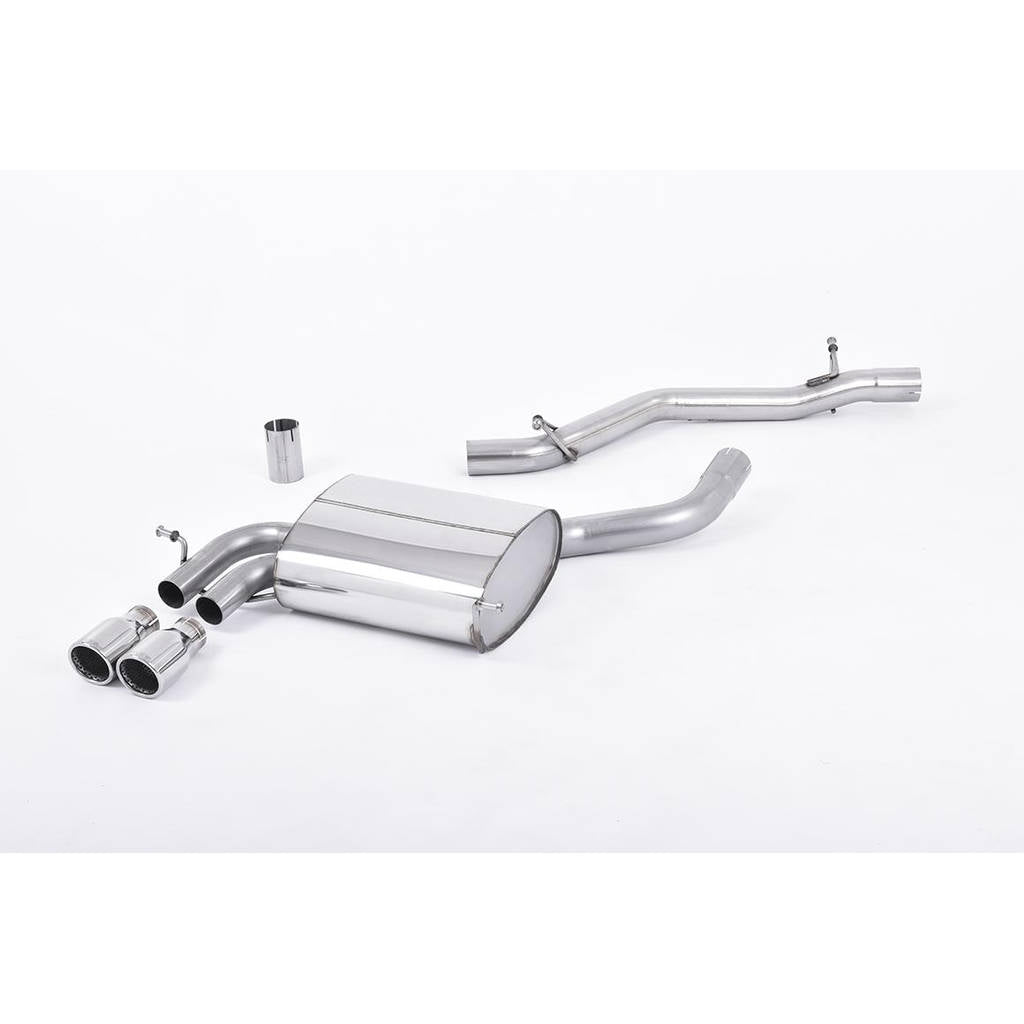 MILLTEK SSXAU504 Кат-бек Twin 76.2 mm Jet для AUDI A3 3.2 V6 quattro 3 door & 5 door Sportback Photo-0 