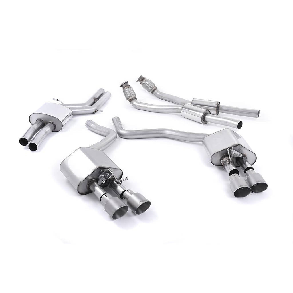 MILLTEK SSXAU446 Кат-Бек Quad 100mm GT100 для AUDI S6 4.0 TFSI C7 quattro Photo-0 