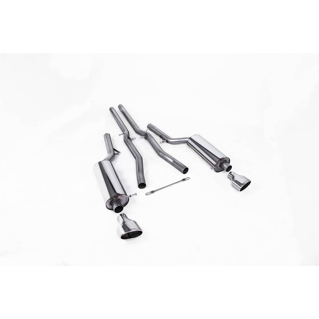 MILLTEK SSXAU355 Кат-бек 150 X 95mm Polished Oval для AUDI RS6 C5 V8 Bi-Turbo Saloon & Avant Photo-0 