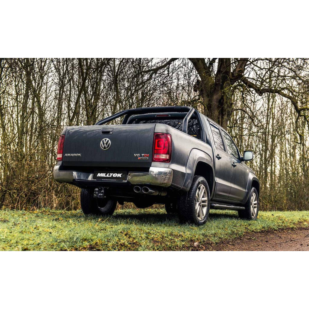 MILLTEK SSXVW448 кат-Бек Twin 100 x 80mm Special Oval для VW Amarok 3.0 V6 TDI (204 & 224PS Photo-2 