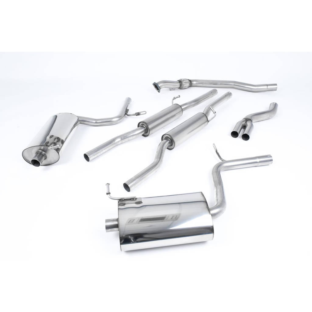 MILLTEK SSXAU049 Кат-бек Dual 100mm Jet для AUDI A4 2.0 TFSI B7 quattro and DTM Photo-0 