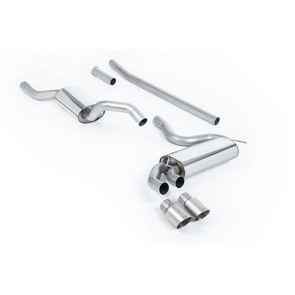 MILLTEK MCXAU109 Downpipe-back Twin 90mm GT90 для AUDI Coupe UR quattro 10V Turbo Photo-0 