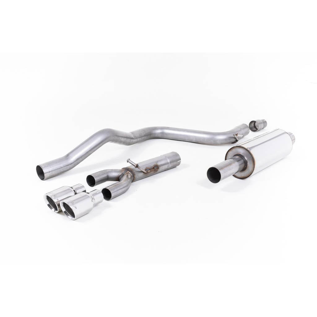 MILLTEK SSXSE156 Кат-бек Twin 80mm GT80 ECA для SEAT Leon FR 2.0 TDI 150 SC and 5-door (manual and Photo-0 
