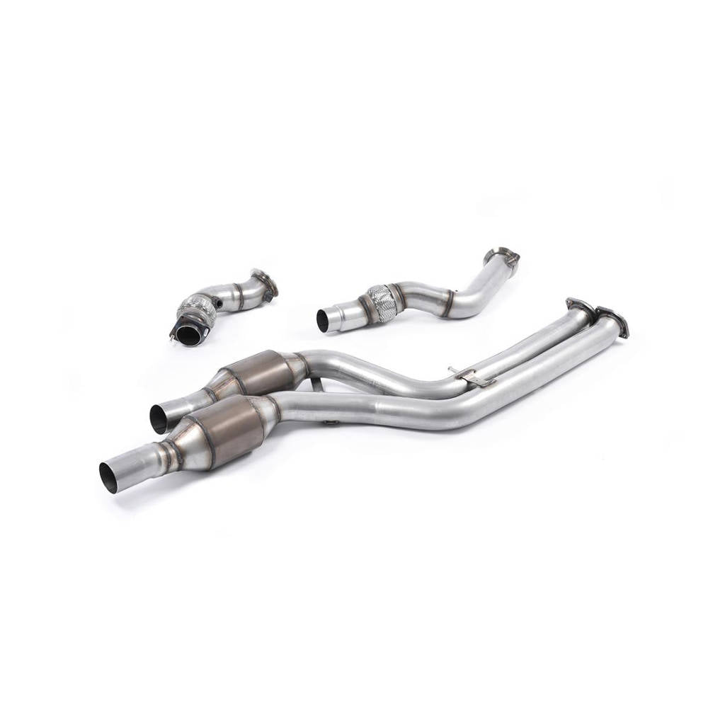 MILLTEK SSXBM1030 Large Bore Downpipes and Hi-Flow Sports Cats для BMW 3 Series F80 M3 Saloon Photo-0 
