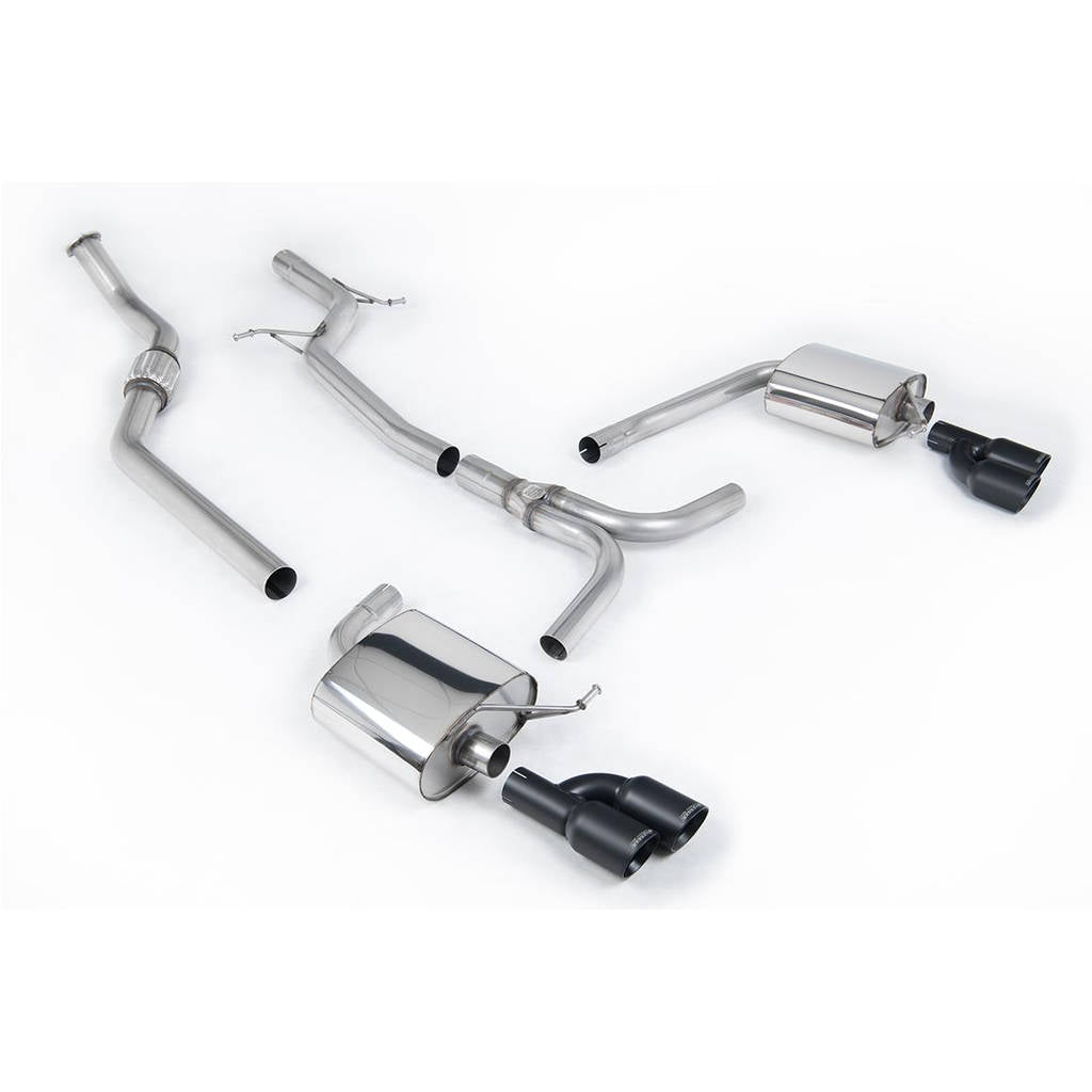 MILLTEK SSXAU667 кат-Бек Twin 80mm GT для AUDI A4 2.0 TFSI S line b8 (2WD and quattro Tiptronic-onl Photo-0 