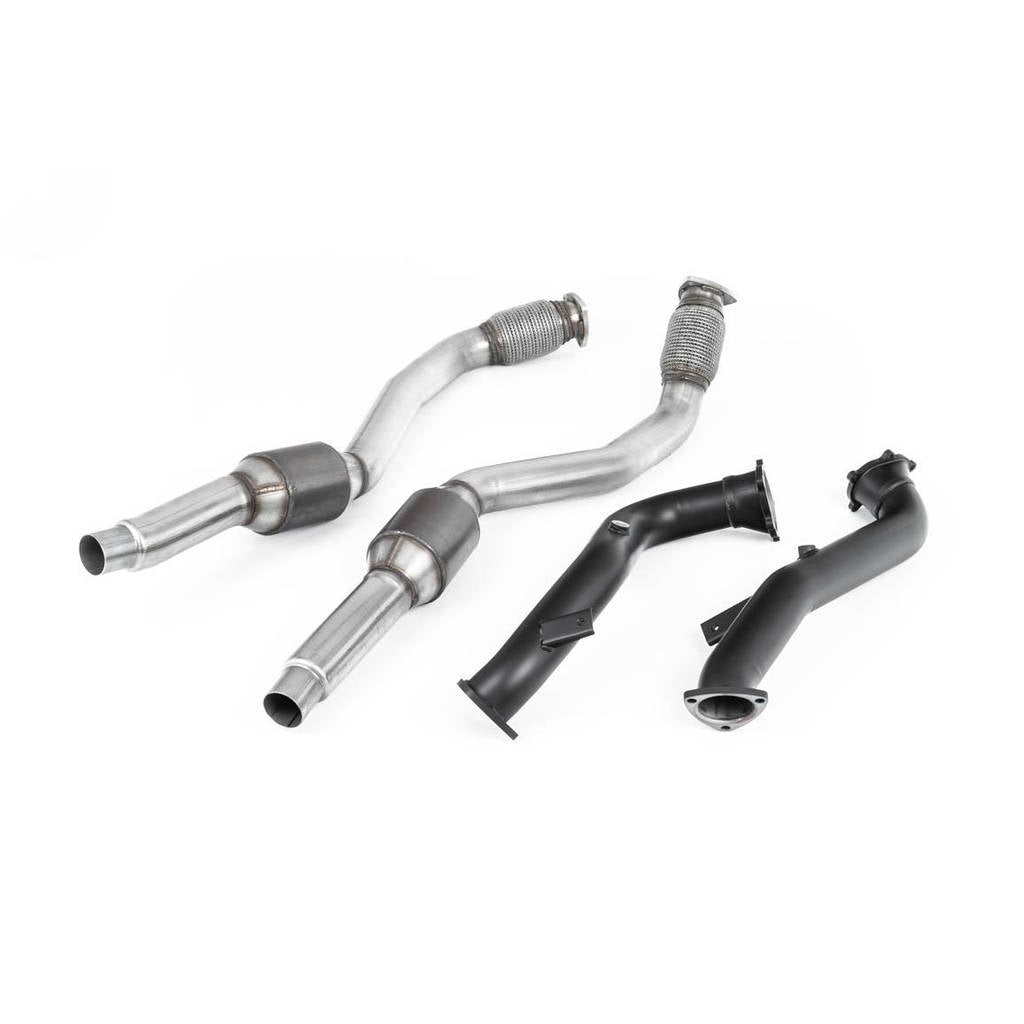 MILLTEK SSXAU635 Large Bore Downpipes and Hi-Flow Sports Cats для AUDI RS6 C7 4.0 TFSI biturbo quatt Photo-0 