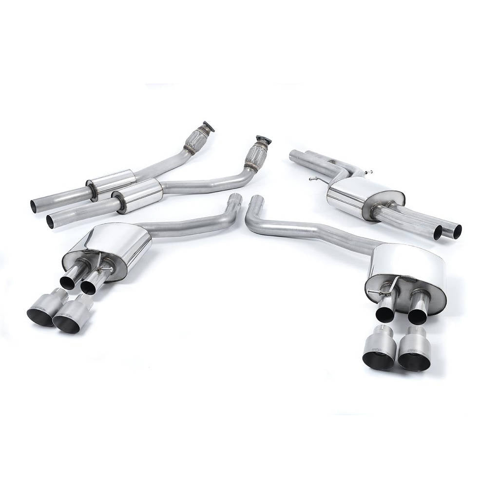 MILLTEK SSXAU561 кат-Бек Quad 100mm GT100 ECA для AUDI S6 4.0 TFSI C7 quattro Photo-0 