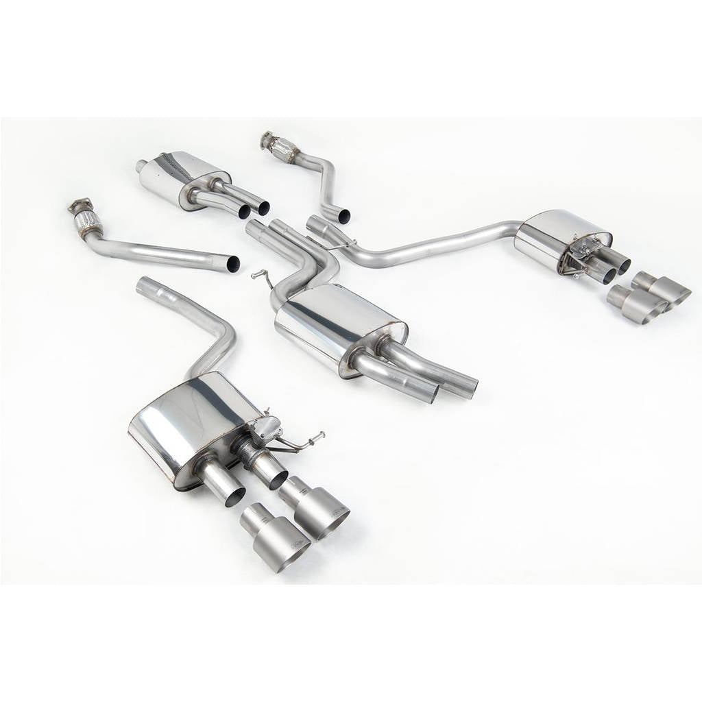 MILLTEK SSXAU507 Кат-бек Quad 100mm GT100 для AUDI SQ5 3.0 TFSI Supercharged Photo-0 