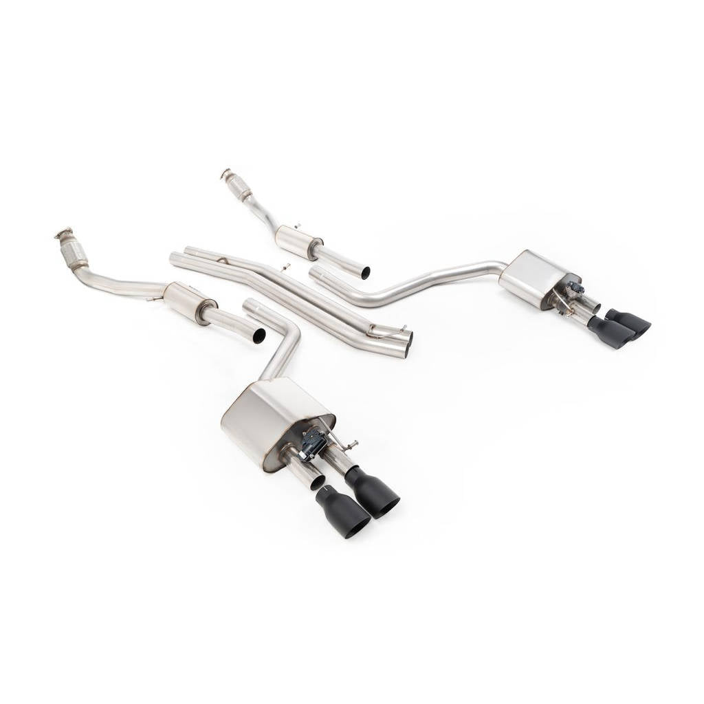 MILLTEK SSXAU469 кат-Бек Quad 100mm GT100 для AUDI S8 4.0 TFSI quattro Tiptronic Photo-0 