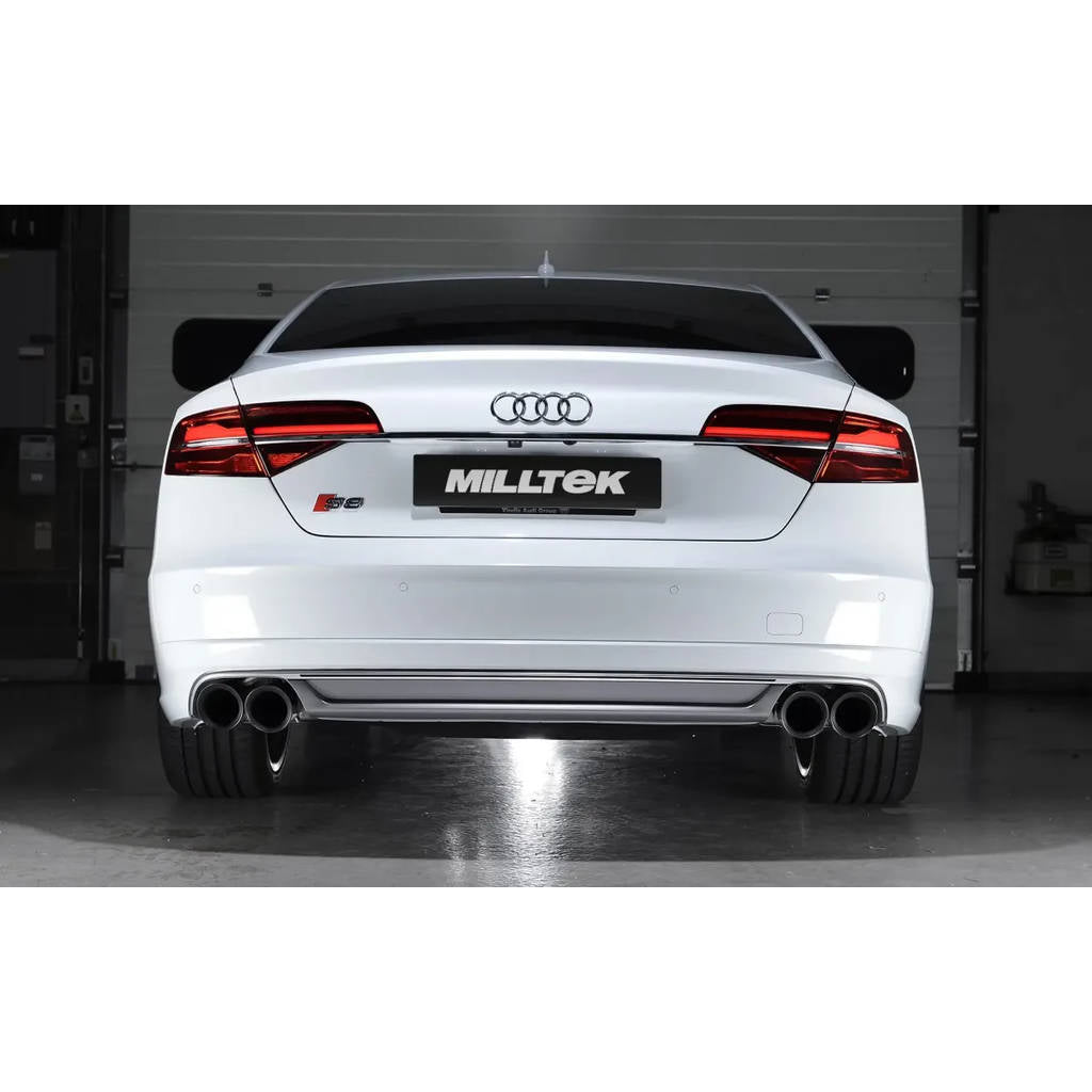 MILLTEK SSXAU469 кат-Бек Quad 100mm GT100 для AUDI S8 4.0 TFSI quattro Tiptronic Photo-2 